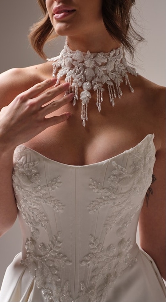 Photo of the model wearing a bridal gown #2
