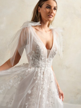 Maggie Sottero ZINNIA #1 All Ivory (gown with Ivory Illusion) thumbnail