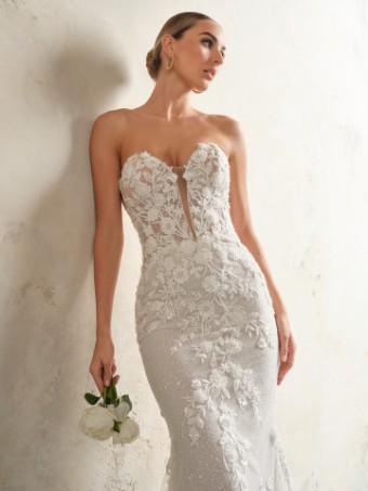 Maggie Sottero CHESNEY #3 All Ivory (gown with Ivory Illusion) thumbnail