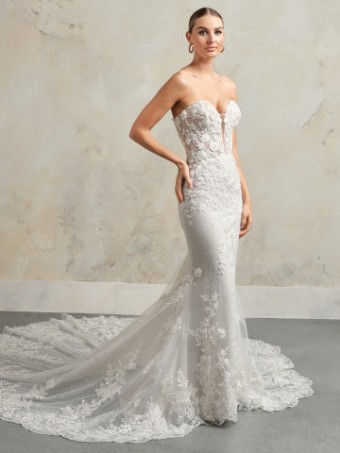 Maggie Sottero CHESNEY #1 All Ivory (gown with Ivory Illusion) thumbnail