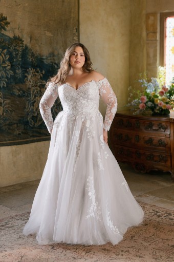 Allure Bridals W555 #4 default Lavender/Ivory thumbnail