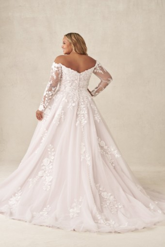 Allure Bridals W555 #3 Lavender/Ivory thumbnail